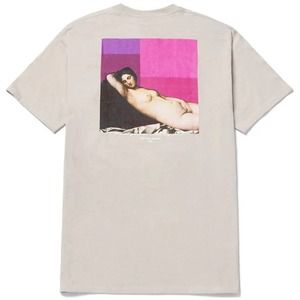 HUF Men's My Lust Renaissance Inspired Painting Graphic Tee T-Shirt - Camel